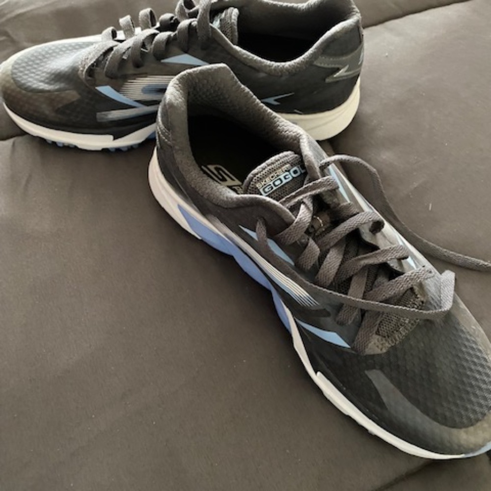 Skechers Black and Gray Athletic Shoes
